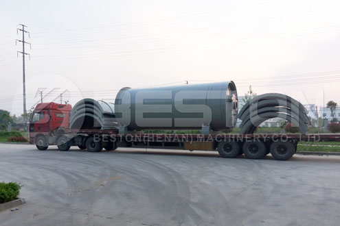 Shipment of Waste Tire Pyrolysis Equipment