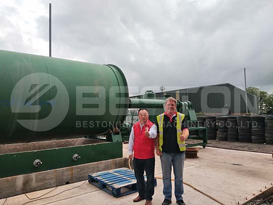 Waste Tyre Pyrolysis Plant in the UK
