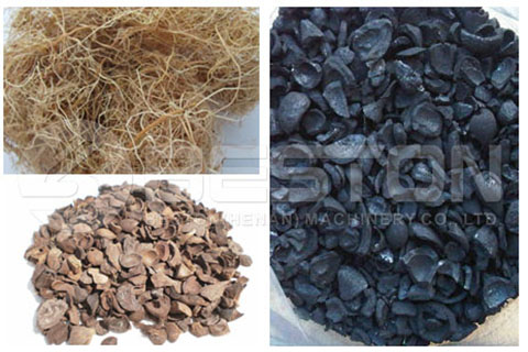 Palm Fiber Kernel Shell to Charcoal