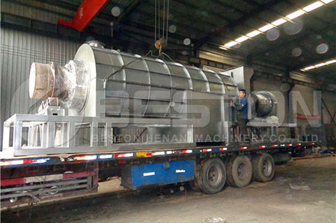 Palm Shell Charcoal Making Machine to Ghana